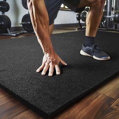 Mohawk 36×48 Rubber Mat 1/2″ Thick Gym Flooring Stall Truck Bed Heavy Duty Black