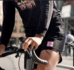 OSTROY Podium Bike Shorts 100% Nylon Womens Size XL Black Cycling Pockets 3″ New
