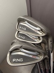 Ping G25 Iron Set 4,5-7,8,9,PW, UW 7 Clubs Black Dot CFS Regular Flex