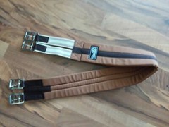 Tough-1 EquiRoyal Brown Padded English Canvas Girth 42″ Horse Tack Equine
