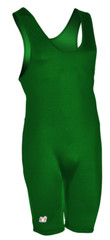 Brute Solid Color High Cut Wrestling Singlet – Kelly Green – HEAVY FABRIC