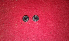 Vintage OEM grip Emblem DAN WESSON STAR LOGO Pair Revolver Medallion HnP [Read]