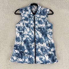 Lululemon Run Tie It Up Vest Women’s 4 Blue White Tie Dye Strappy Back Running