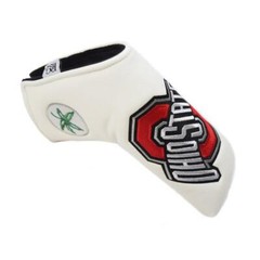 New Ohio State Buckeyes White Embroidered Magnetic Closure Putter Cover