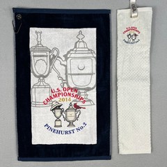 2014 US Open Pinehurst No. 2 Golf Towel Set USGA Official Memorabilia Golfing