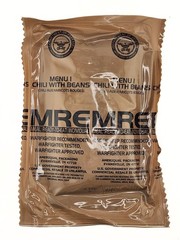 Genuine Military Issue MRE with 2027 inspection Meals Ready To Eat From Case A