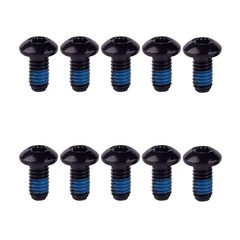 KOSJETHAS 10Pcs M5x12mm Water Bottle Cage Bolt T25 (10Pcs), Black