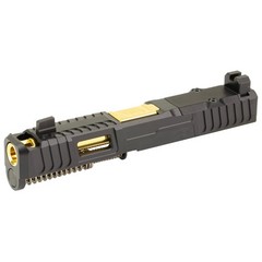Zaffiri Precision IBS Slide for G19 Gen 5 — Black/Gold RMR