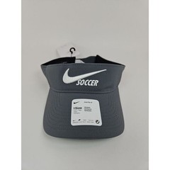 Nike Dri-Fit Swoosh Soccer Visor Adjustable Flint Grey One Size New
