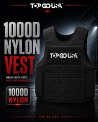 BRAND NEW 1000D Nylon Plate Carrier Tactical Vest MOLLE Adjustable Black XL