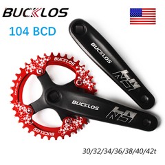 MTB Road Bike Crankset 104BCD 170mm Crank Bicycle Chainring 30-42T Narrow Wide