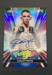 2026 Topps Chrome UFC FSA-CP CARLOS PRATES Future Stars Autograph Blue /150