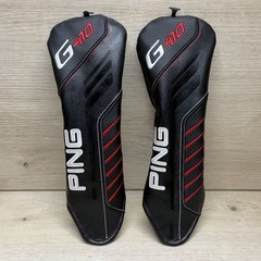 PING G410 Fairway Wood Headcover Set Synthetic Leather Black Red White No # Tags