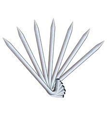 ASTM 1×18 in Heavy Duty Steel Hook Stakes Anchor Pegs Tents Inflatables 10 Pack