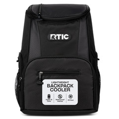 RTIC 15-Can Lightweight Cooler Backpack with Pockets, Black