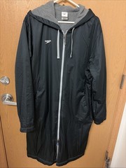 Speedo Unisex Adult Parka Jacket Fleece Lined Team Colors Large Navy Blue Exc!
