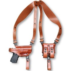 Leather Shoulder Holster w/Mag Case Fits, Diamondback DB380 2.80» Barrel #1375#