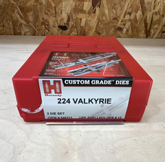Hornady Custom Grade 2-Die Set .224 Valkyrie with 300 pieces Starline brass