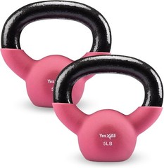 2X Kettlebell Pair Cast Iron Neoprene Kettlebell 5/10/15/20/25/30/35/40/45lbs US