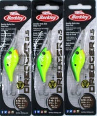 (3) Berkley 2″ Dredger 8.5 Slow Rise 5/16 Oz Deep Dive Crankbaits Homer #53R New