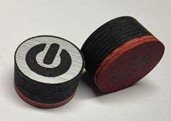 Cyborg ON Black HARD (Red Layer) Tip, 14mm, 9 Layers Japanese Pigskin Leather