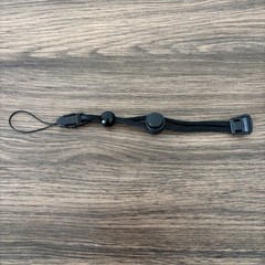 Black Wrist Strap – Adjustable – Quick Release – For Flashlight, Camera, Phone