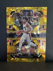 Shaedon Sharpe 2023-24 Select Concourse #15 Gold Cracked Ice /10