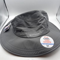 MISSION Cooling Anywhere Boonie Hat Dark Gray Adult One Size UPF 50