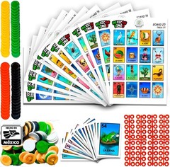 Mexican Bingo Game with 100 Bingo Chips for 20 Players Made in Mexico – Mexic…