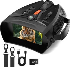 Night Vision Goggles, 4K Night Vision Binoculars 5000mAh Charging Battery, 32GB