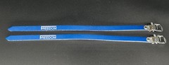 NOS Faux Leather Toe Straps/Road Bike/Mountain/MTB/Fixie/Vintage Bicycle/BLUE