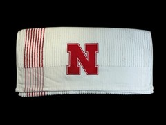 University of Nebraska Caddy Towel / 44in x 24 in (55k Stitches) 2 Logos