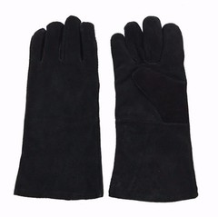 Leather gloves BBQ Barbeque Oven Glove Grill Heat Fire Protection 1 Pair