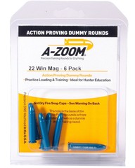 A-Zoom Rimfire Training Rounds For 22 Win Mag Action Proving Dummy 6 Pack 12204