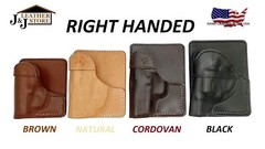 J&J DIAMONDBACK DB380 W/ CRIMSON TRACE LASER WALLET STYLE LEATHER POCKET HOLSTER