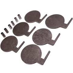 AR500 6″x 3/8″ Steel Shooting Range Targets Dueling Trees Metal Paddles