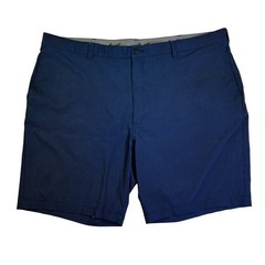 Ben Hogan Mens Blue Geometric Performance Golf Shorts Size 46 Stretch Flat Front