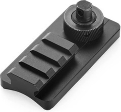 3 Slot 20mm Sling Stud Picatinny Rail Bipod Adapter with Anti-Slip Rubber Base