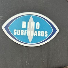 Bing Surfboards Surf Sticker 1960s Logo Measures 5 x 3 inches