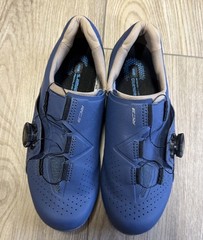 Shimano RC300 Women’s Cycling Shoes Navy Size 6.5 Boa Road Bike 3-Bolt