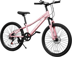 Mountain Bike 7-Speed Kids’ Bikes 20/24 Inch Bike with High Carbon Steel Frame