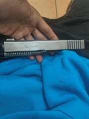 GLOCK 23 Gen 4 .40 Silver Steel Slide & Firing Parts Assembly