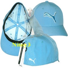 Puma Evercat Icon 3D Stretch Fit Baseball Cap-Hat Men L/XL: 58-61 cm. Light Blue