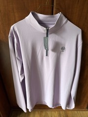 Peter Millar Men’s L Crown Crown Sport Tailored Fit LightPurple 1/4 Zippullover