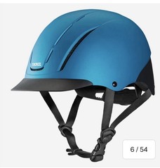 Troxel Spirit Matte Blue Equestrian Riding Helmet Large NWT