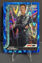 2025 Topps Chrome Formula 1 F1 George Russell Blue Raywave 38/150