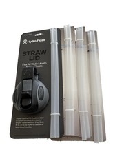 NEW Hydro Flask Wide Mouth Straw Lid Lot w/ 8 Straws ~ BPA-Free Dishwasher Safe