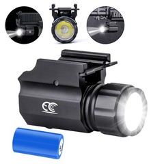 Tactical 20000 Lm Pistol Gun Light Strobe Light Flashlight for Shooting Hunting