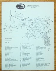 Dan Wesson 44 Mag Dealer Parts Breakdown and Price List, circa 1981