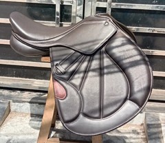 Leather Jumping/Close contact, Double Flap Changeable Gullets Saddle